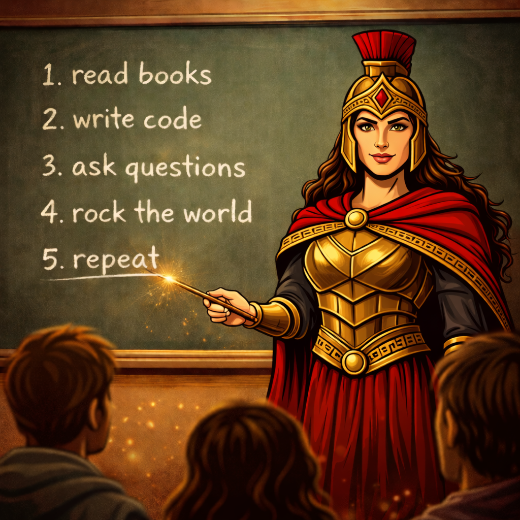 Gorgo teaching students